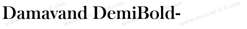 Damavand DemiBold字体转换
